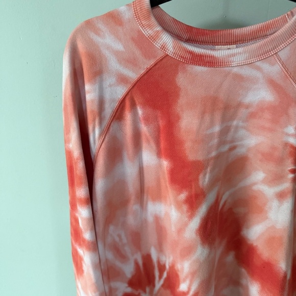 Secret Treasures Orange and White Tie-Dye Sweatshirt Size Extra Large - Picture 2 of 8